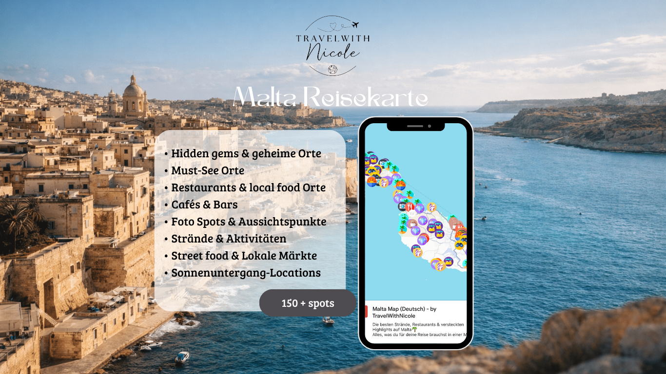 Malta Reisekarte (Deutsch)