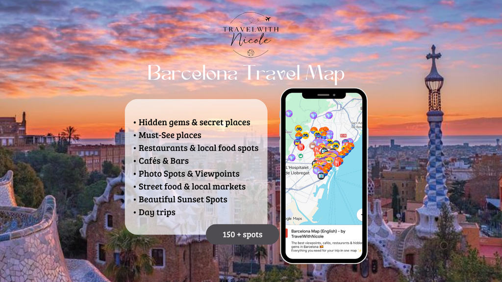 Barcelona Travel Map (English)