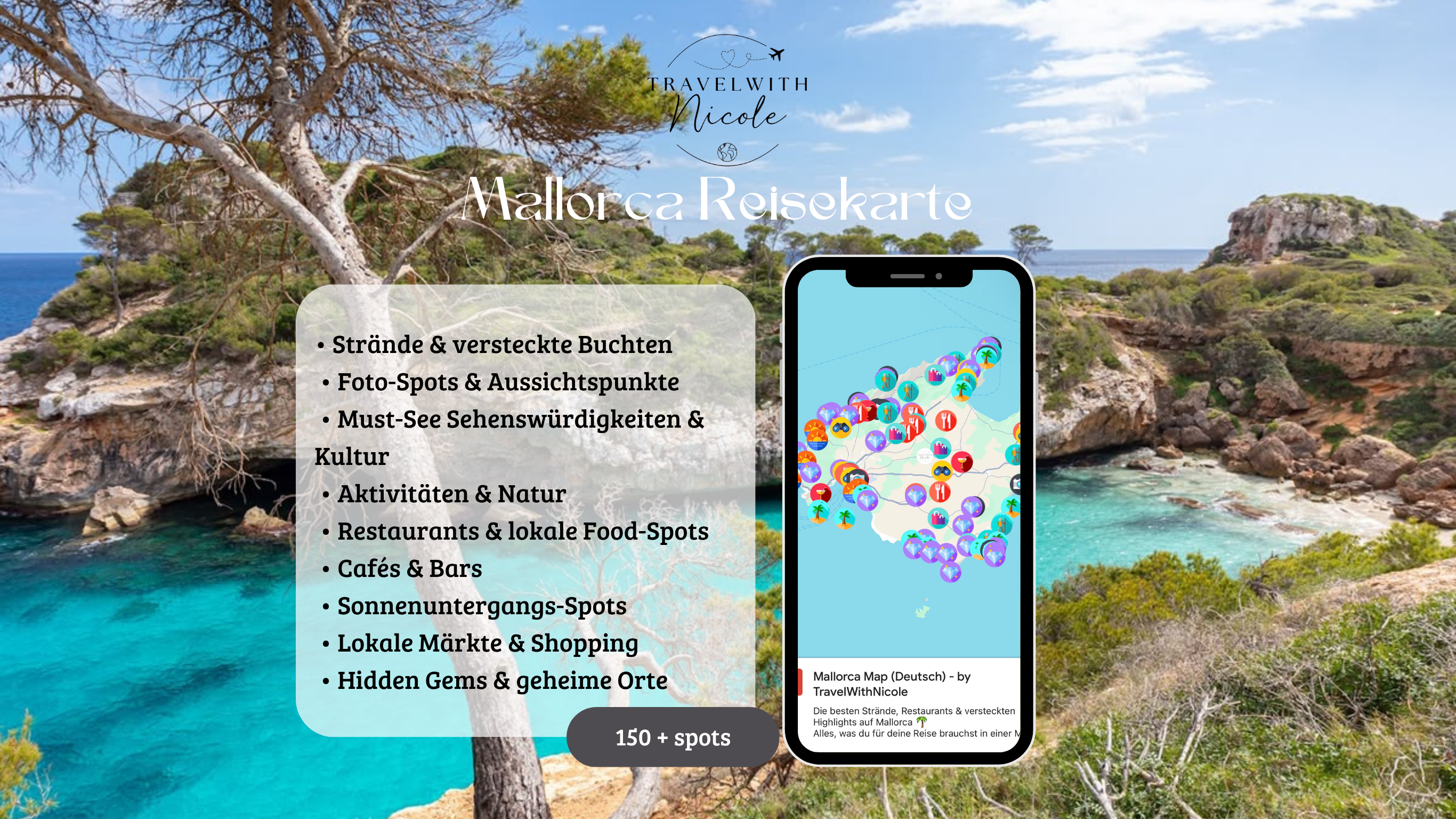 Mallorca Reisekarte (Deutsch)