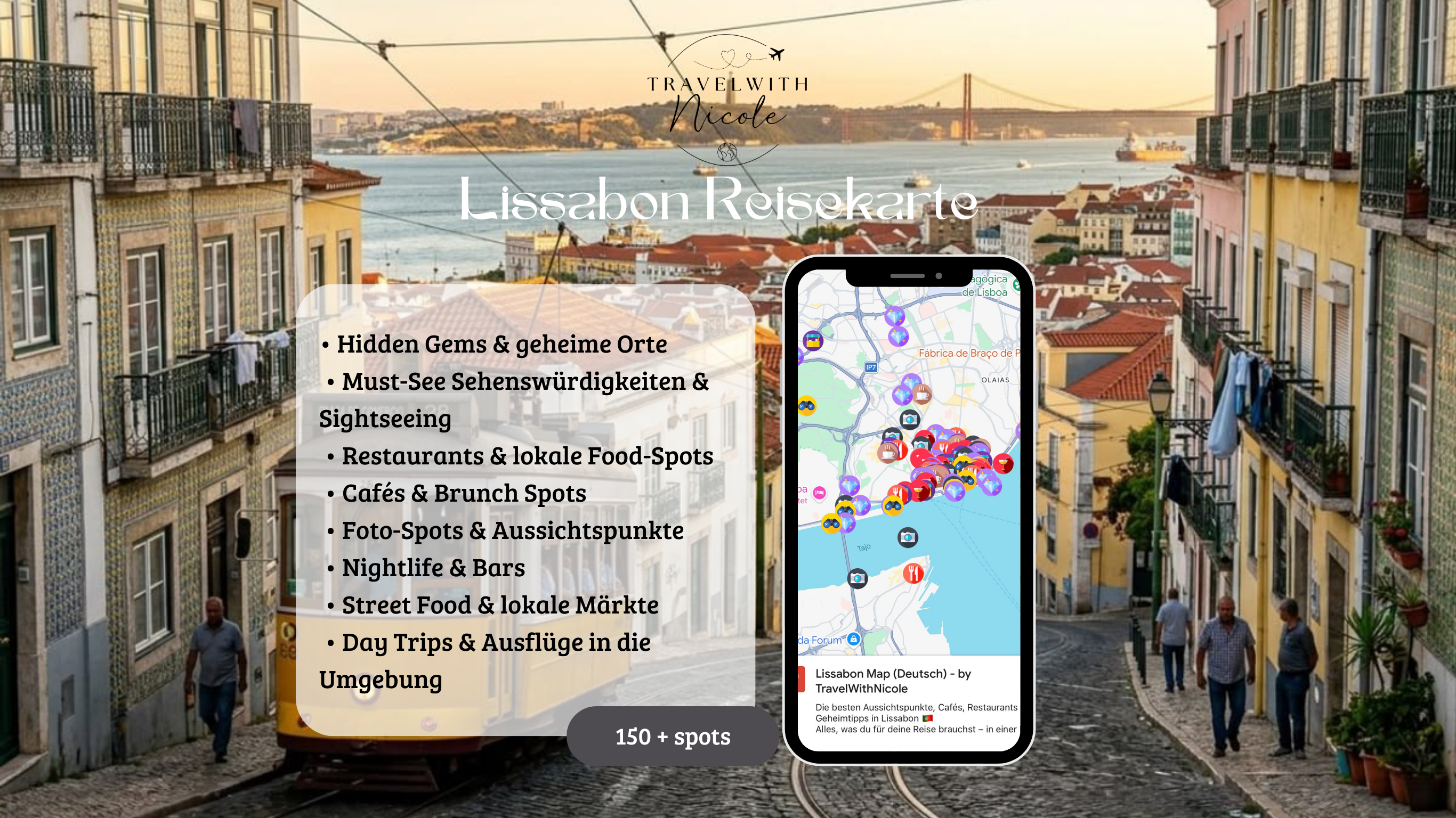 Lissabon Reisekarte (Deutsch)