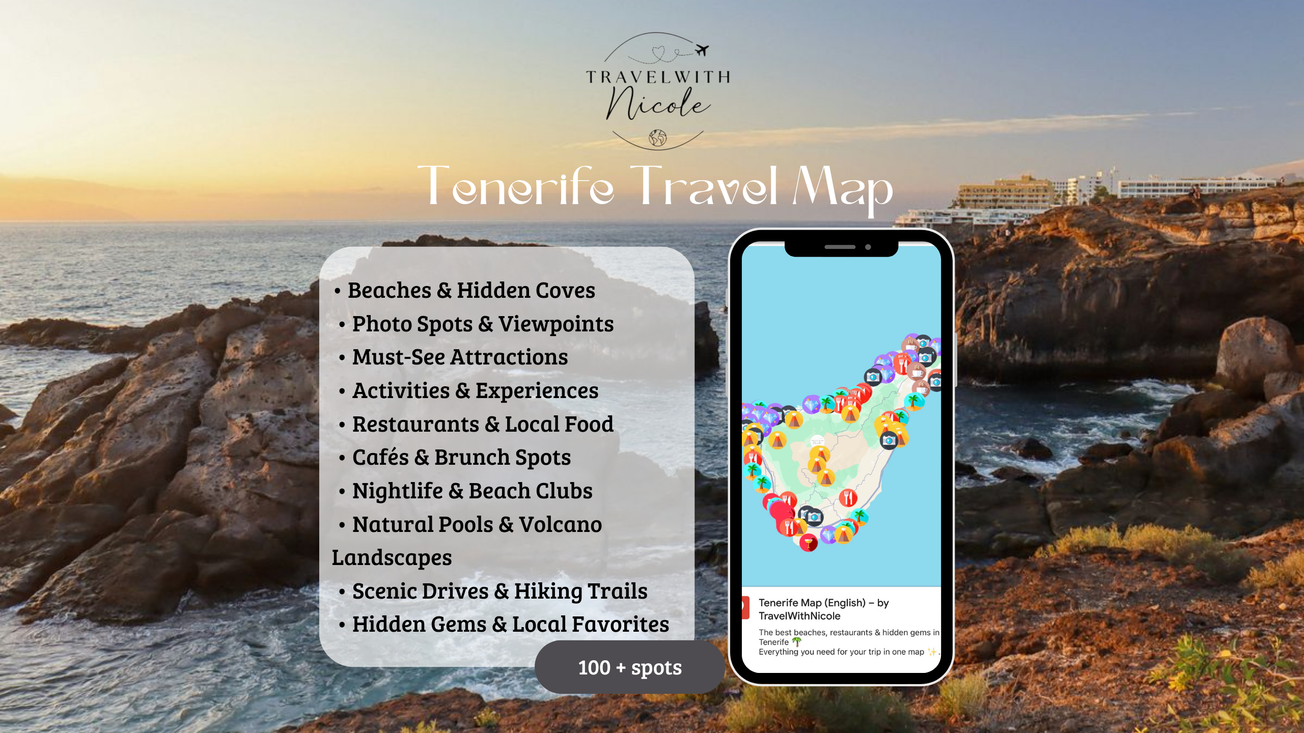 Tenerife Travel Map (English)