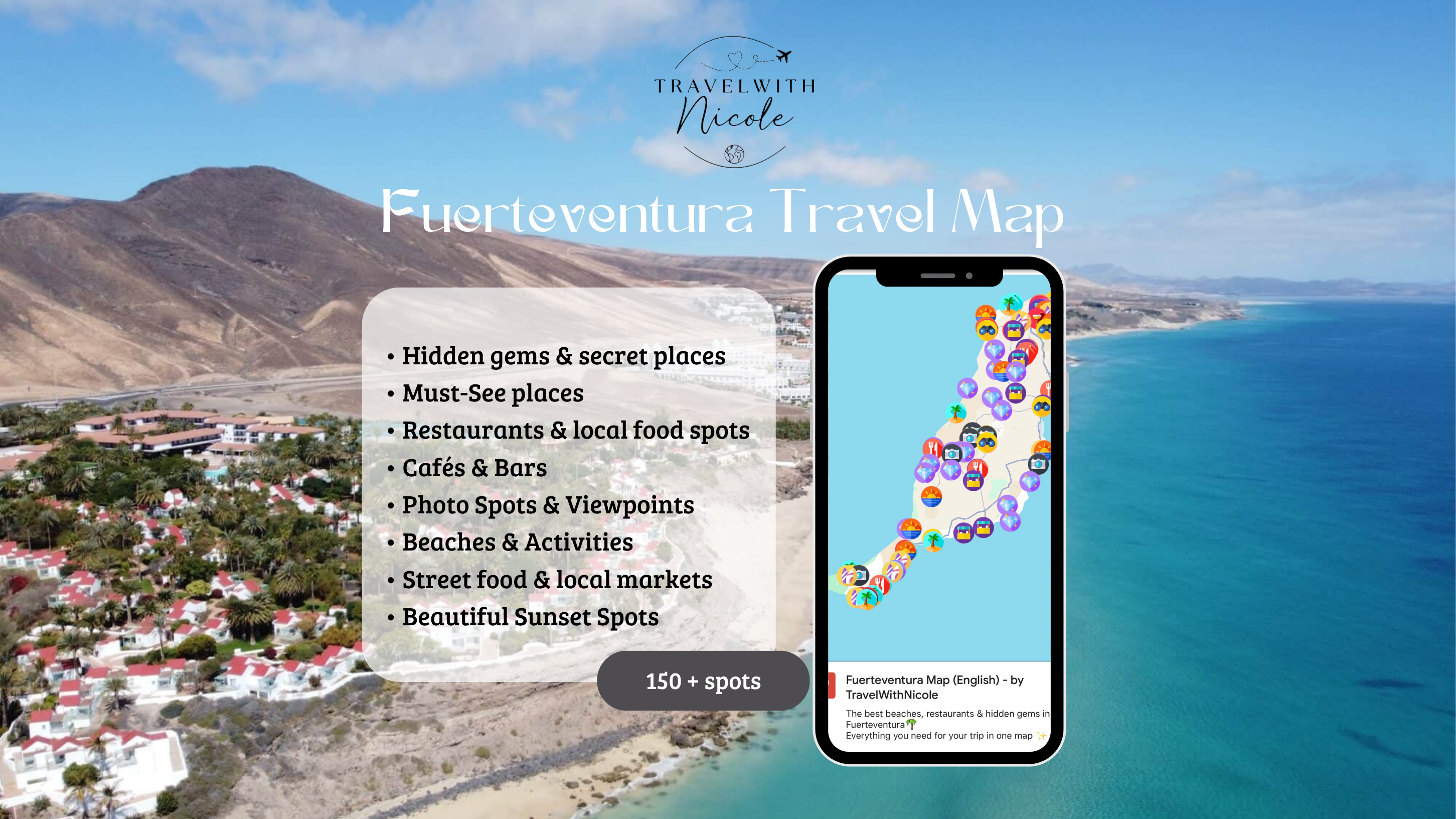 Fuerteventura Travel Map (English)