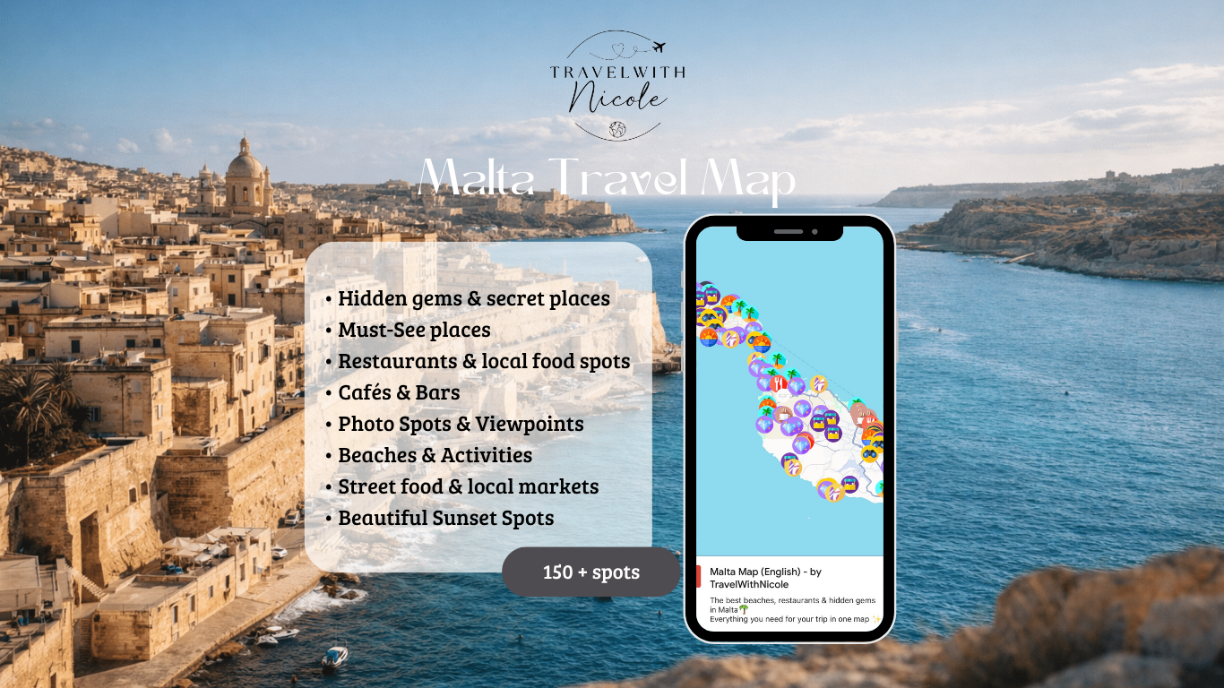 Malta Travel Map (English)